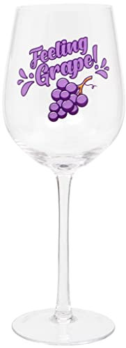 Maturi Verre à vin humoristique « Feeling Grape » 420 ml
