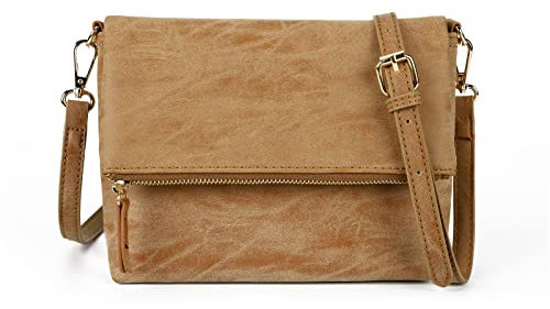 Gladdon bolso de hombro de las mujeres, bolso de hombro con cremallera, bolso crossbody, bolso de cuero pequeño