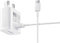 Izkan- For Samsung 15W Fast Adaptive 2A Mains Charger Adapter Plug With 1.5M TYPE-C Cable For Samsung S20,S10,A3(2017),A5(2017), A7(2017) and Compatible to All Other Samsung USB Type C Devices