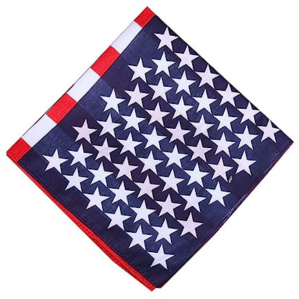 CLISPEED 5St bedrucktes Kopftuch Bandanas für Männer Bandana mit US-Flagge USA amerikanische Flagge catchring bedrucktes Haarband Kopftuch mit amerikanischer Flagge Drucken Schal Sportmütze