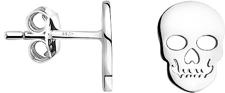 SOFIA MILANI - Damen Ohrringe 925 Silber - Totenkopf Ohrstecker - E2210