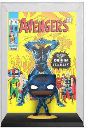 Funko Pop! Comic Covers: Marvel – Black Panther, T'Challa Special Edition, mehrfarbig, exklusive Vinyl-Figur #36