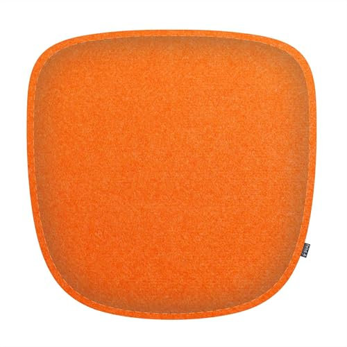 Feltd. Eco Filz Kissen geeignet für Armchair Stühle wie DAW,DAX,DAR,RAR - Comfort mit Antirutschbeschichtung (Apricot)