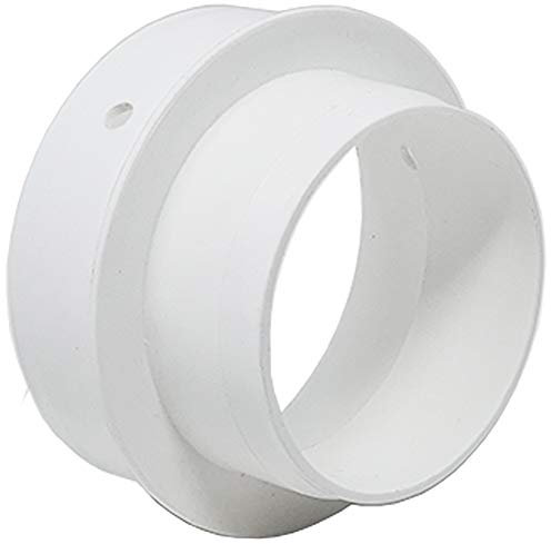 Ducting Reducer 100mm to 80mm Duct Pipe Reduction Connector for Extract Fans and Ventilation Units