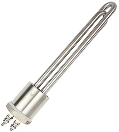 Scaldabagno ad Immersione 24v 600w Riscaldatore Preriscaldamento dell'Acqua Elemento riscaldante 1 BSP DN25 Scaldabagno Solare Riscaldatore a Gas sommergibile (Colore: Solo riscaldatore, Potenza: 24