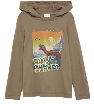 s.Oliver Junior Jungen 2153643 T-Shirt Langarm Mit Kapuze, 8612, 128 EU