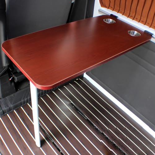 GQMYCDM Lagun Tisch Wand, Faltbare Esstischbeine, Abnehmbares Tischbein, Wohnmobil-Zubehör, Tischbeinhalterung für Wohnmobil, Wohnwagen, Wohnmobil, Yachten, (Color : Mahogany Color)