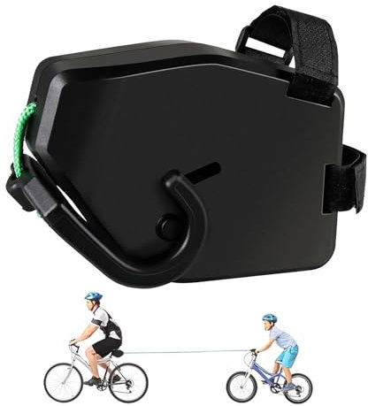 Quixotical Bicycle Tow Rope for Children, 2.5m Retractable Bike Pull Rope, Universal Portable Tow System for Child Bike, Motorcycle