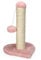 MIJOMA Kratzbaum: Kleine Kratzsäule für Katzen, Herz- oder Stern-Bodenplatte, Sisal & Plüsch, Spielspaß garantiert, 30cm hoch (Rosa (Herz))