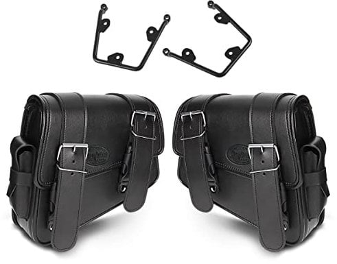 Set 2X Satteltaschen mit Halter kompatibel mit Honda Rebel 500 CMX 17-25 Montana