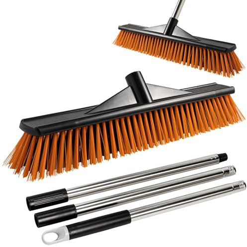 Cepillo Cerdas Duras, Cepillo para Fregar Pisos,Cepillo Barrido Portátil para Exteriores para Pisos, Cepillo para Lechada,Cepillo Limpieza Ducha Cepillo Fregado Pisos para Balcones