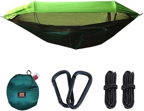 SSDDLZEQ Hamaca mosquitera for Acampar al Aire Libre Tela de paracaídas con mosquitera Hamaca Columpio Desde el Suelo Tienda