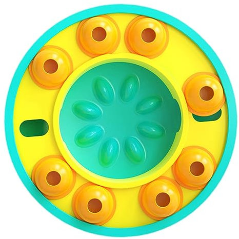 Levemolo Interaktiver Hunde Puzzle Futterspender aus Kunststoff für Welpen zur Iq Verbesserung und Spaßigen Futtertrainingsspiele