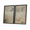 Loberon Bild 2er Set Bravent, Klassischer Botanikdruck, Nostalgischer Charme, Wanddekoration, Wohn-Accessoires, Wandschmuck, Kiefernholz, schwarz/weiß