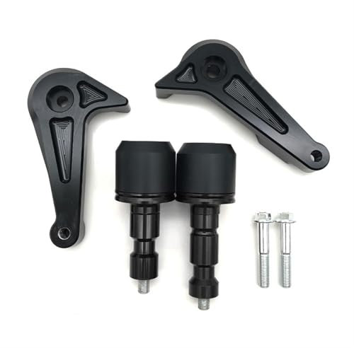 CNC Motorrad-Rahmengleiter-Sturzpad Für Yamaha YZF R6 AB YZF-R6 2017-2022 Sturzschutz-Schutz Motorschutz Rahmen-Sturzpad(Schwarz)