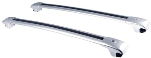 Auto Gepäckträger Für Toyota Für Sienna XL40 2021-2024 Dach Rack Seite Bars Kreuz Schienen Gepäck Rack Abschließbar Dachträgerstangen(Silber)