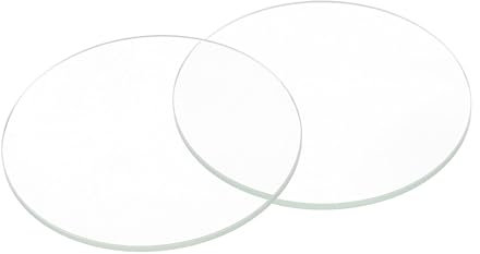QUARKZMAN 2pcs Verre de Montre en Cristal, 38.5mm Lentille en Verre Plat Rond pour Cadran de Montre, Pièces de Rechange pour Réparation D'Horloger, Transparent