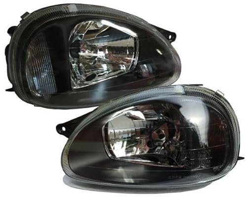 Schwarz klar Scheinwerfer Set für Opel Corsa B 3/5D 93-99