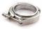 Exhaust Tail Piece Tip Car Exhaust Pipe Tailpipe Tip V Band Clamp Male Female Exhaust Turbo Muffler Pipe Kits Release 22.533.5 4 Inch(76mm 3 inch)