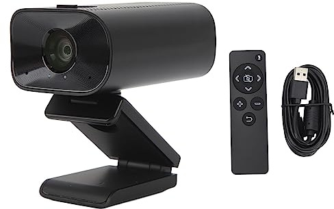 XZXCVN 1080P Webcam USB Camera with Microphone, 3 in 1 Video Camera Speaker Combo, Autofocus, Noise Reduction - Remote Control, Wide Angle, for Streaming and Meetings