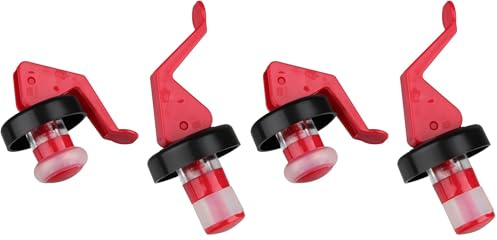 FACKELMANN 49569 Flaschen-Spreizverschlüsse, Kunststoff, rot/schwarz 2 Einheiten (Packung mit 2)