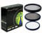 DolDer 3-Piece Filter Kit for 72mm Camera Lens Includes 72mm Filter Kit (UV, CPL Polarizer, Neutral Density ND8) with filtercase