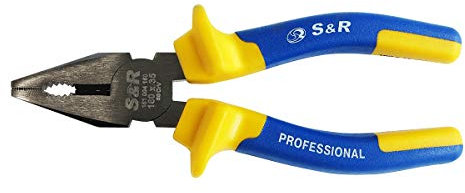 S&R Pinza universale, 180x38mm, Acciaio Cr-V, Maniglie gommate bimateriale