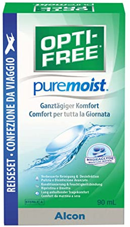 Opti-Free PureMoist Kontaktlinsen-Pflegemittel | Reisepackung | 1 x 90 ml