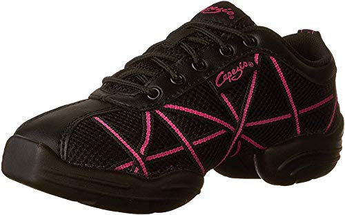 Capezio Damen Websneaker Sneaker, Schwarz (Hot Pink), 36.5 EU