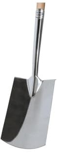 Ideal Gärtnerspaten mit T-Stiel aus Edelstahl, Silber/Beige, 8.5 x 20 x 115.5 cm