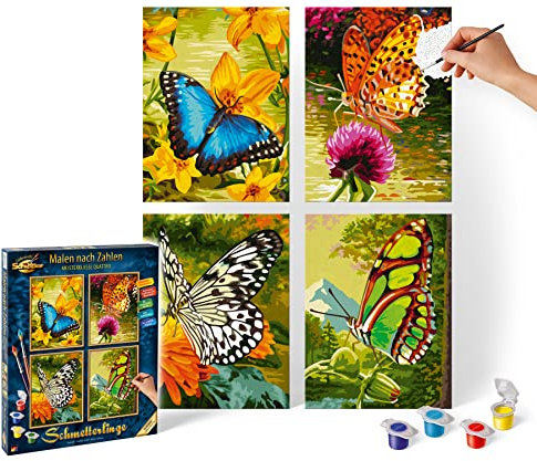 Schipper - 609340628 - Butterflies - Quattro - Tableau à Dessin - Taille 40 x 50 cm