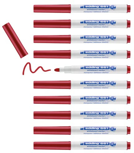 edding Marker für Whiteboard 661 rot Rundspitze 1-2 mm