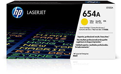 HP 654A (CF332A) Gelb Original Toner für HP Color Laserjet Enterprise M651