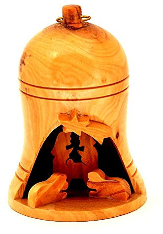 Bell Krippe groß Made in Olivenholz aus Bethlehem
