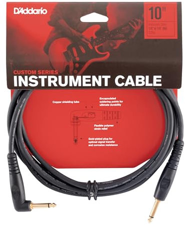 Planet Waves PW-GRA-10, Cable Jack a Jack, 3,05 m, Negro