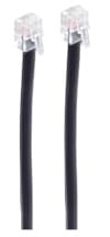 Shiverpeaks BASIC-S Modular Kabel, RJ12 Telefonkabel, Western-Stecker 6/6 auf 6/6, 3m, 6-adrig, Schwarz