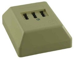 REV Ritter 0504643555 Telefon-Dose TAE 3 x 6 NFN aP