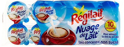 Régilait Nuage de lait Lait concentré non sucré 10 coupelles 75 g
