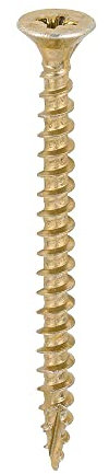 TIMCO C2 Strong-Fix Multi-Purpose Premium Countersunk Gold Woodscrews - 5.0 x 60 - Box of 200