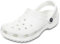 Crocs Unisex Classic Clogs, White, M13 UK
