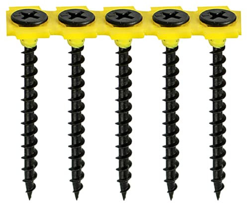 TIMCO 00050COLDYS Collated Coarse Drywall Screw - PH2 - Bugle Head - 3.5 x 50 - Black - Box of 1000