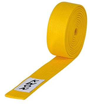 KWON Budogürtel 4 cm breit 260 gelb