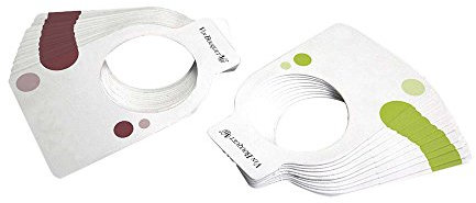 Vin Bouquet FIA 024 - Set de 24 Etiquetas para Botellas, Ideales para personalizar y regalar botellas