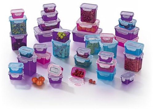 GOURMETmaxx Frischhaltedosen klick-it 18er Set | BPA-freie Vorratsdosen Spülmaschinen-, Mikrowellen-, und Gefriergeeignet | Luftdicht & Auslaufsicher & Stapelbar | Lebensmittelbehälter klein bis groß