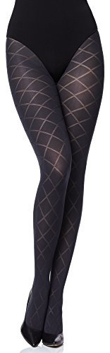 Merry Style Damen blickdichte Strumpfhose MS 328 60 DEN(Graphite, L (40-44))