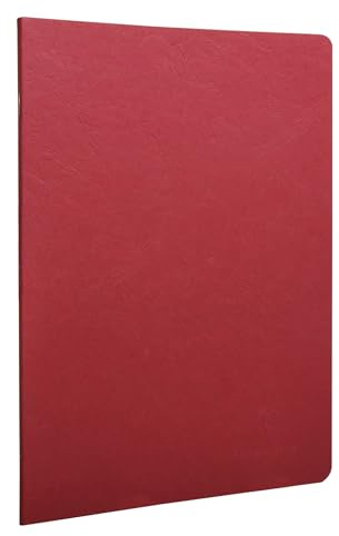 Clairefontaine 733062C Heft (DIN A4, 21 x 29,7 cm, gebund Age Bag liniert mit Rand, 48 Blatt) 1 Stück rot
