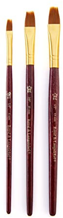 Royal and Langnickel Comb Taklon Variety Brush Set - Gold (Pack of 3)