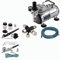 Agora-Tec® Airbrush Komplett-Set EXPERT VII.1, Komplettsystem für Airbrushanwendungen, inkl. Kompressor mit 4 bar und 20l/min + 2 Airbrushpistolen mit 0,2 & 0,3 & 0,5 & 0,8mm Nadeln/Düsen + 3-fach Luftdruckverteiler + 2 Schläuche + Adapter