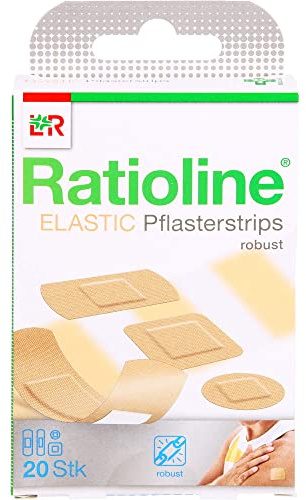 Ratioline Pflasterstrips elastic, 20 St. Pflaster