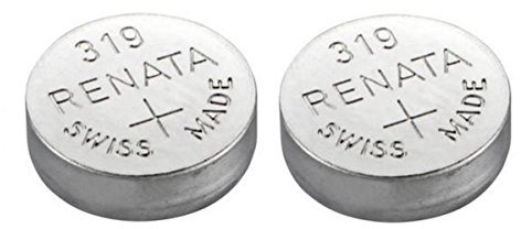 2 x Renata 319 Watch Battery Swiss Made Silver Oxide 1.5 v(SR527SW)